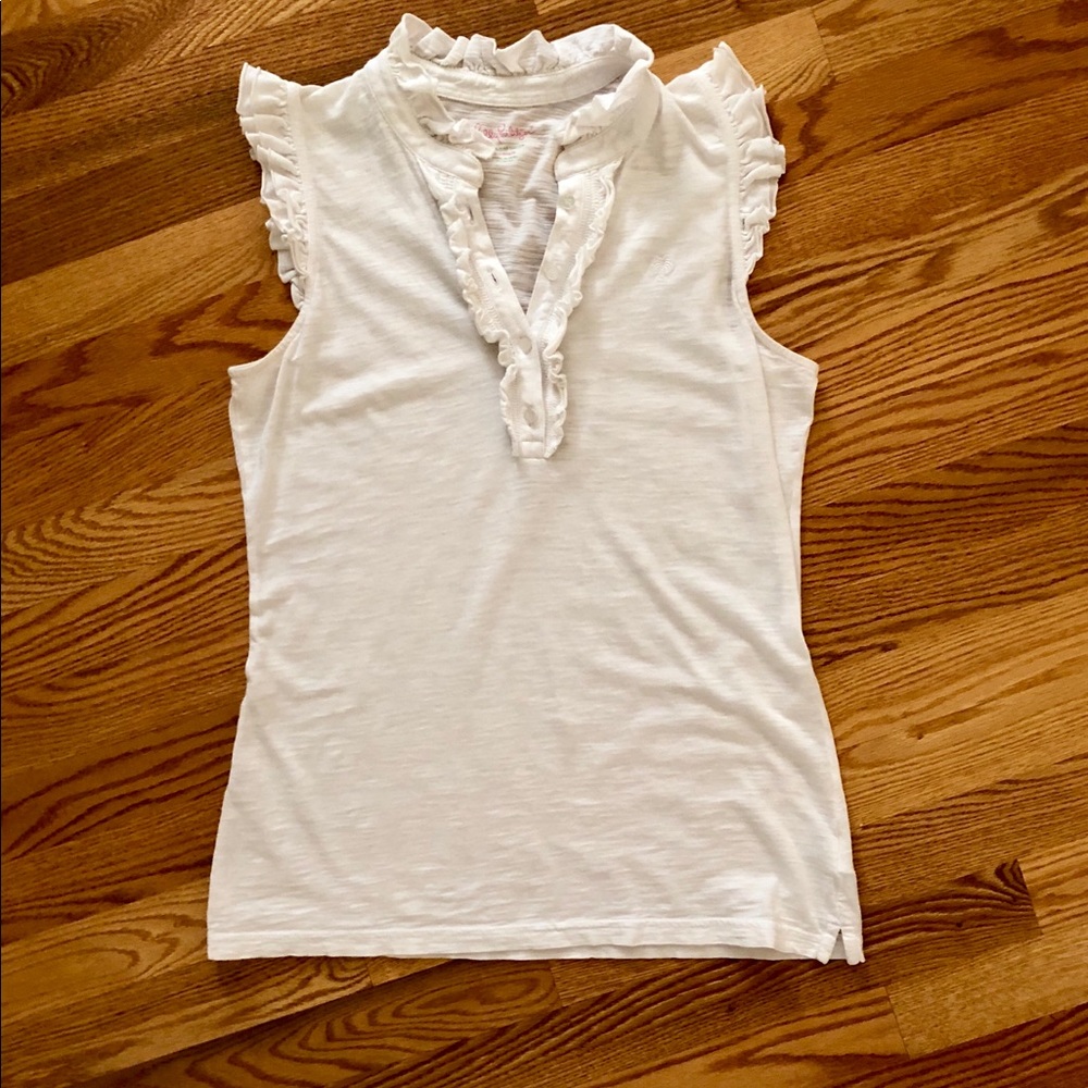 Lilly Pulitzer Witherbee Polo White